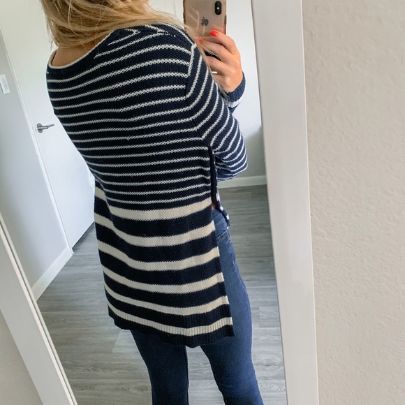 Athleta High Side Split Striped Nylon Wool - Picture 3 of 5